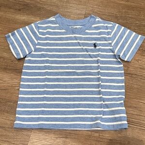 Polo by Ralph Lauren Kids Light Blue and White Striped Tee
